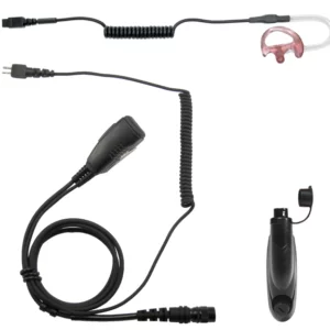 SoundWaves, send and receive, heavy duty, heavy duty earpiece, 2 wire system. lapel microphone