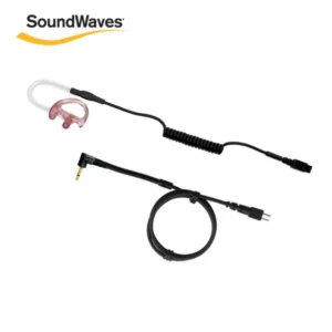 SoundWaves, earpiece, heavy duty, heavy duty earpiece, tactical earpiece, receive only, single wire earpiece