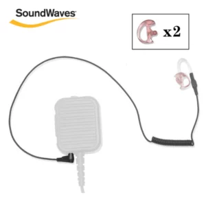 SoundWaves, SoundWaves earpiece, police radio earpiece, first responder earpiece, earpiece, police radio, first responder, receive only, tactical earpiece, single wire earpiece, ultralight earpiece