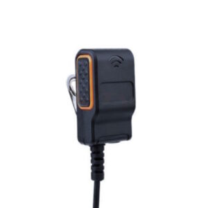 Motorola Adaptor 250-TY-10R7-2 1000 Series, Lapel Mic with Orange Accent and Over-molded M16 Adaptor